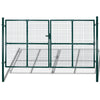 Vidaxl Garden Gate Modern Hekwerk 289 x 200 cm 306 x 250 cm (verde oscuro)
