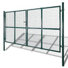 Vidaxl Garden Gate Modern Hekwerk 289 x 200 cm 306 x 250 cm (verde oscuro)