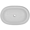 VIDAXL Luxury Ceramic Gass Oval 63 X 42 cm (bianco)