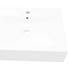 Vidaxl Washbasin con agujero de grúa rectangular 60x46 cm de cerámica blanca