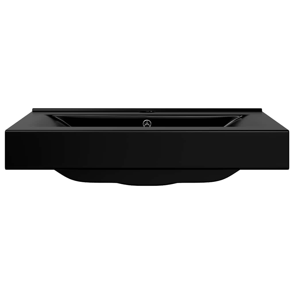 Vidaxl Washbasin con agujero de grifo rectangular 60x46 cm de cerámica negra