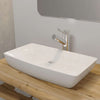 Vidaxl Luxury cerámico fregadero 71 x 39 cm (blanco)
