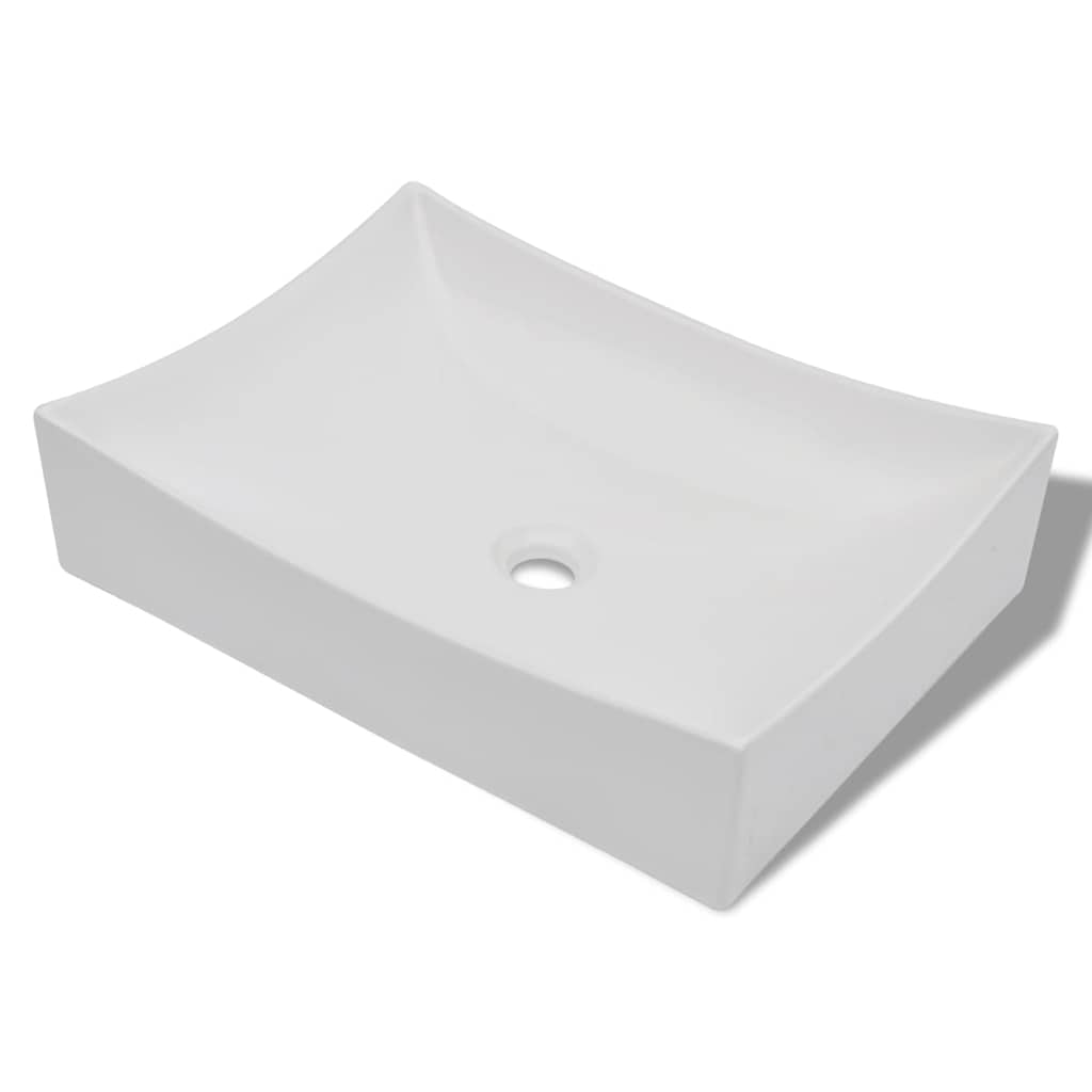 Vidaxl CeramicBasin Scale alto brillo (blanco)