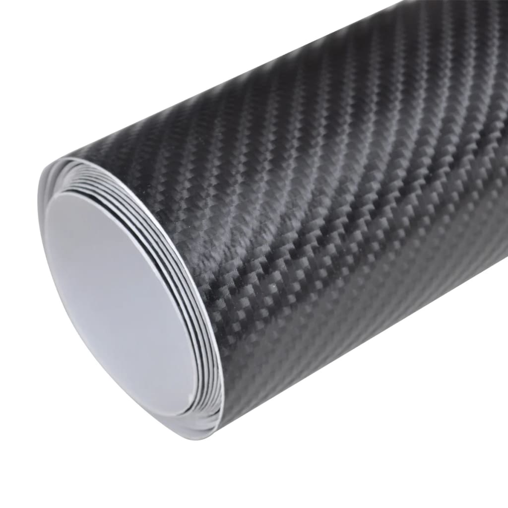 Vidaxl Autofolie 4D 152x200 cm de fibra de carbono Black
