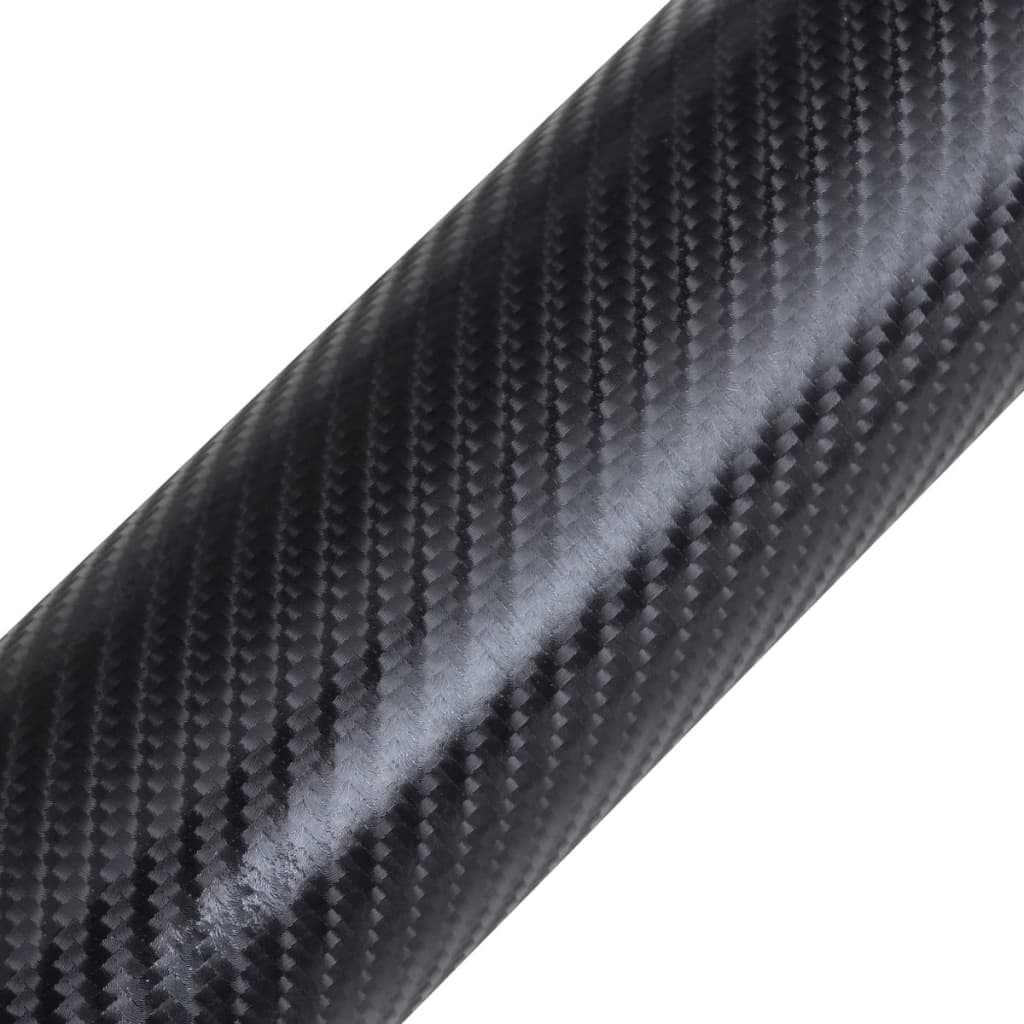 Vidaxl Autofolie 4D 152x200 cm de fibra de carbono Black