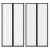 Cortinas de puerta de insectos Vidaxl 2 PCS Magnetic 210x100 cm Negro