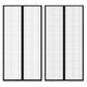 Tende per porte per insetti Vidaxl 2 pezzi magnetici 210x100 cm nero