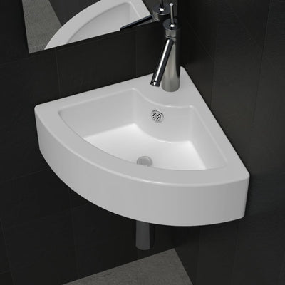 Vidaxl Washbasin con aterrizaje de 45x32x12.5 cm blanco