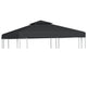 Arbor de tela de tienda de reemplazo de Vidaxl 310 g m² 3x3 m de gris oscuro