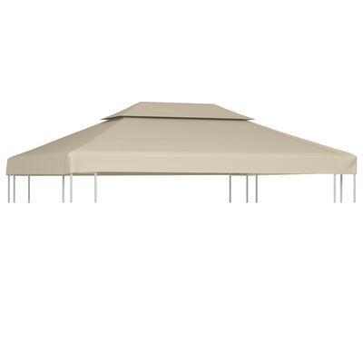 Arbor de tela de carpa de reemplazo de Vidaxl 310 g m² 3x4 m beige