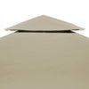 Arbor de tela de carpa de reemplazo de Vidaxl 310 g m² 3x4 m beige