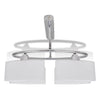 Lampada a soffitto Vidaxl con tappi di vetro ellisse (4 x E14)