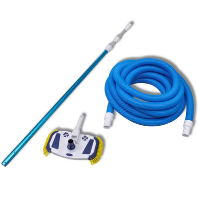 Vidaxl aspirapolvere piscina pulitore con serpente telescopico e polo