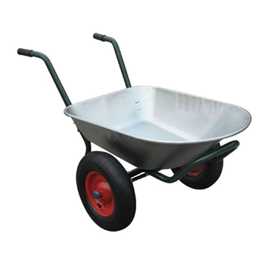 Vidaxl Wheelbarrow con due ruote 66 L