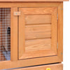 Hutch di coniglio Vidaxl per l'esterno con 1 porta in legno