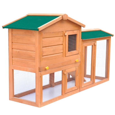 Vidaxl Rabbit Loft para madera grande fuera