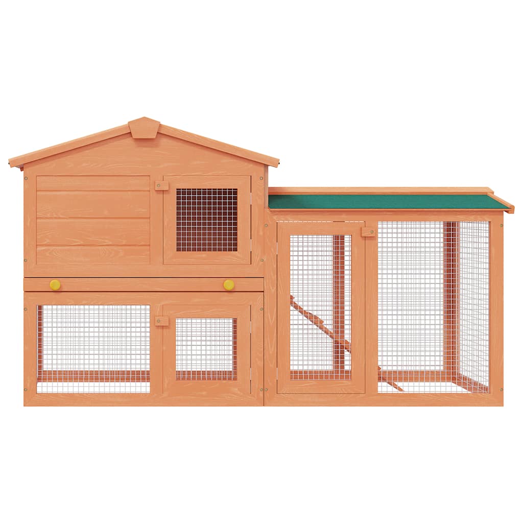 Vidaxl Rabbit Loft para madera grande fuera