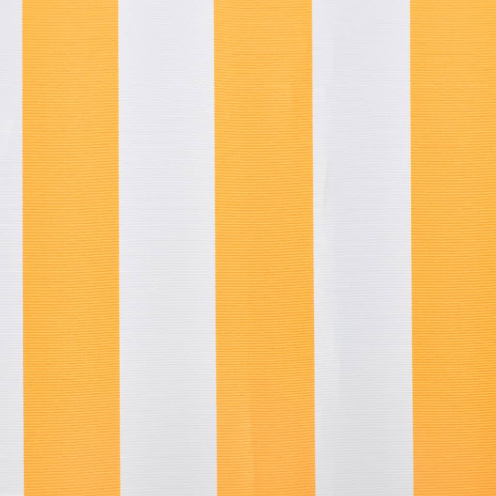 Vidaxl Laifeldoek 3x2.5 m lienzo de lienzo amarillo y blanco