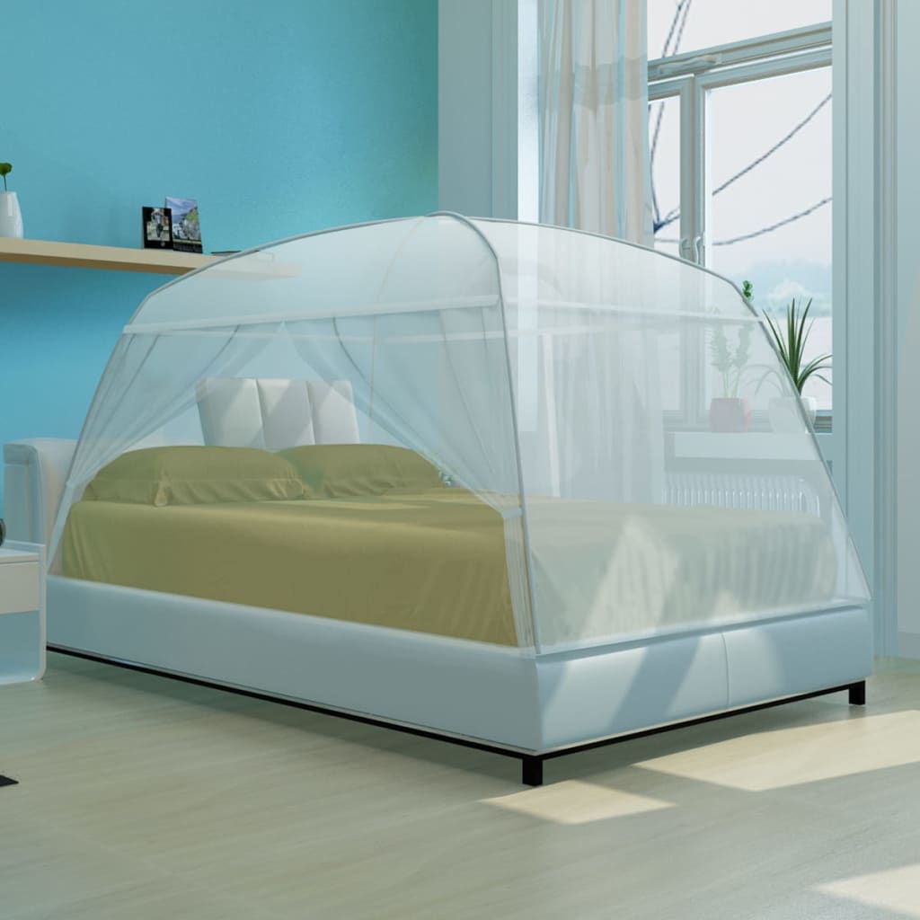 Vidaxl Mosquito Net Mongolia con 2 porte 200x180x150 cm bianco
