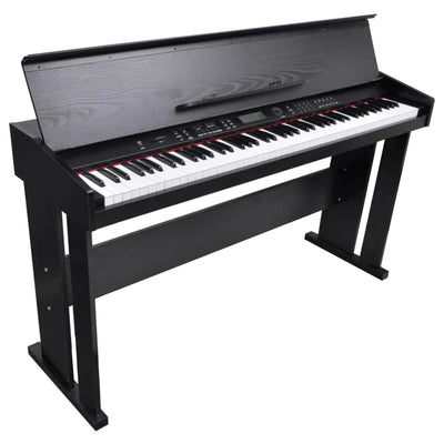 Vidaxl Electronic Digital Piano con 88 claves y titular de la página