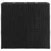Vidaxl fioriera allevata con 4 pentole poli rattan nero
