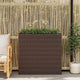 Plantador Vidaxl criado con 4 macetas Poly Rattan Brown