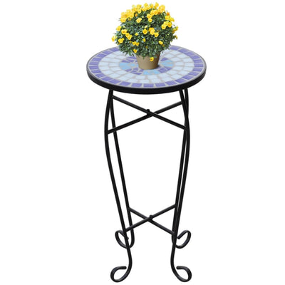 Vidaxl Table Ape Mosaico Blu e Bianco