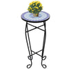 Vidaxl Table Ape Mosaico Blu e Bianco