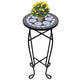 Vidaxl Table Ape Mosaico in bianco e nero