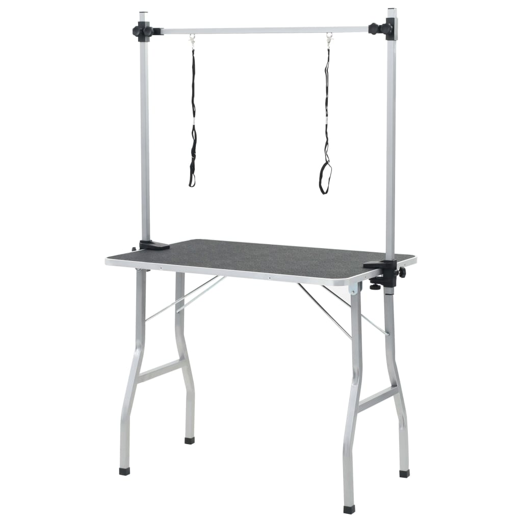 Mesa de ajuste de Vidaxl para mascotas con 2 opciones de correa