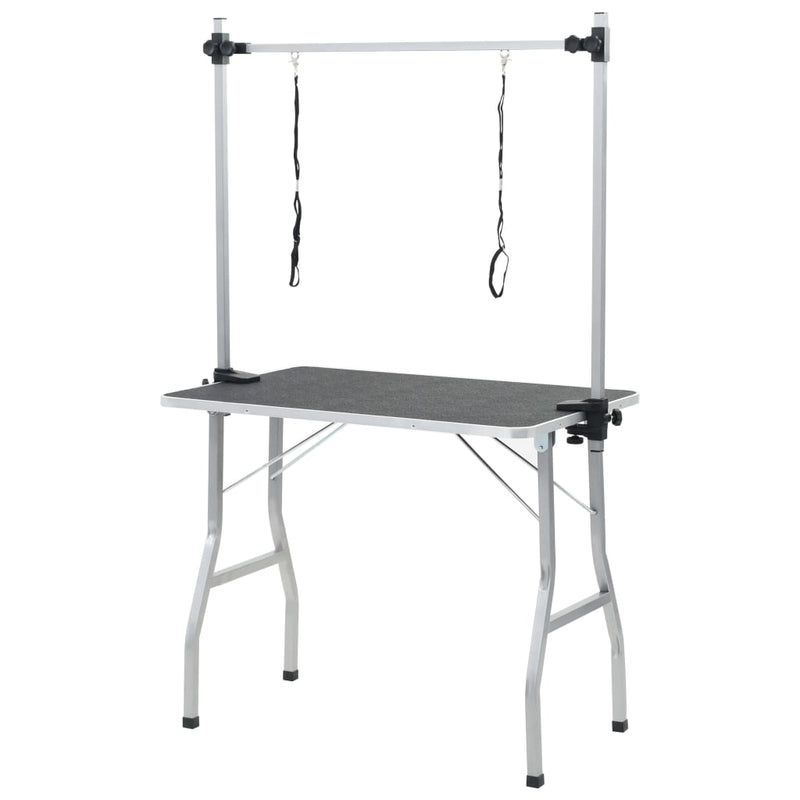 Mesa de ajuste de Vidaxl para mascotas con 2 opciones de correa