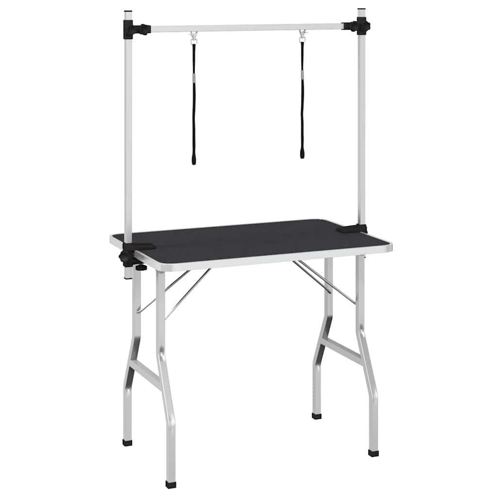 Mesa de ajuste de Vidaxl para mascotas con 2 opciones de correa