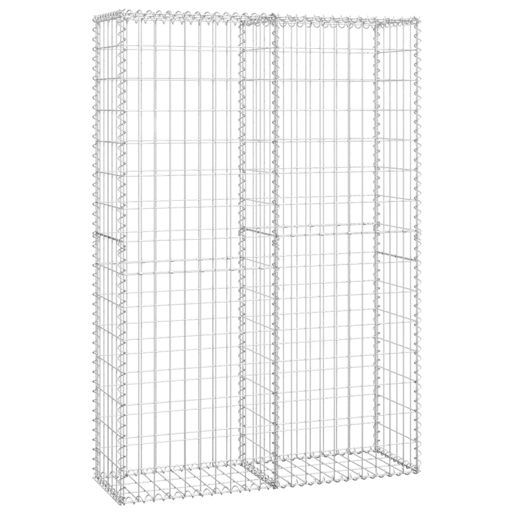 Vidaxl Schanskorf con tapas de 150x100x30 cm de cable galvanizado