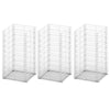 Vidaxl 3 partes Schans Basket Conjunto de alambre galvanizado de 25x25x50 cm