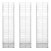 VIDAXL SET BAST SCHANS in 3 parti 25x25x100 cm Galvanizzato