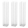 Vidaxl 3 partes Schans Basket Conjunto de alambre galvanizado de 25x25x150 cm