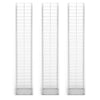 VIDAXL SET BAST SCHANS in 3 parti 25x25x150 cm galvanizzato