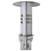 Vidaxl pagode vormige rvs wandlamp met bewegingssensor