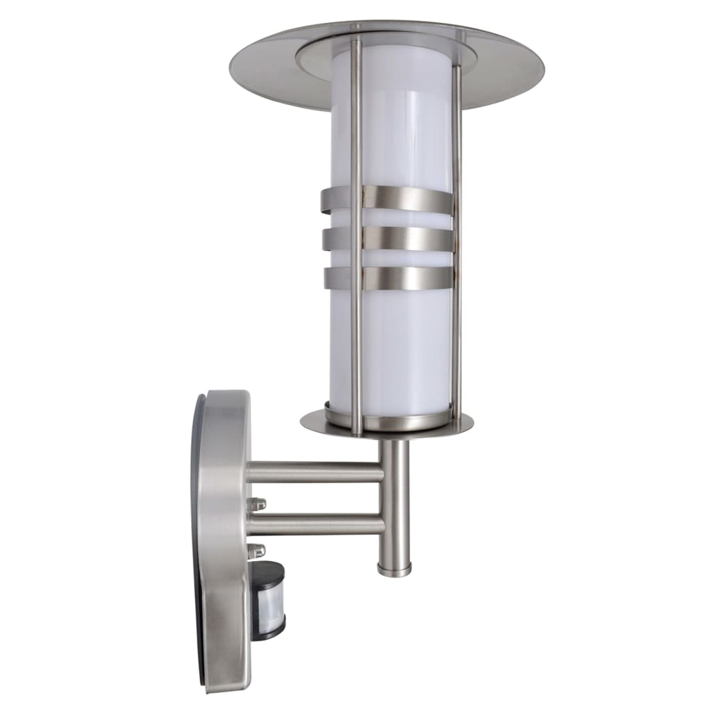 Vidaxl pagode vormige rvs wandlamp met bewegingssensor