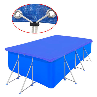 Vidaxl zwembadhoes rechthoekig 90 g m² 400x207 cm pe