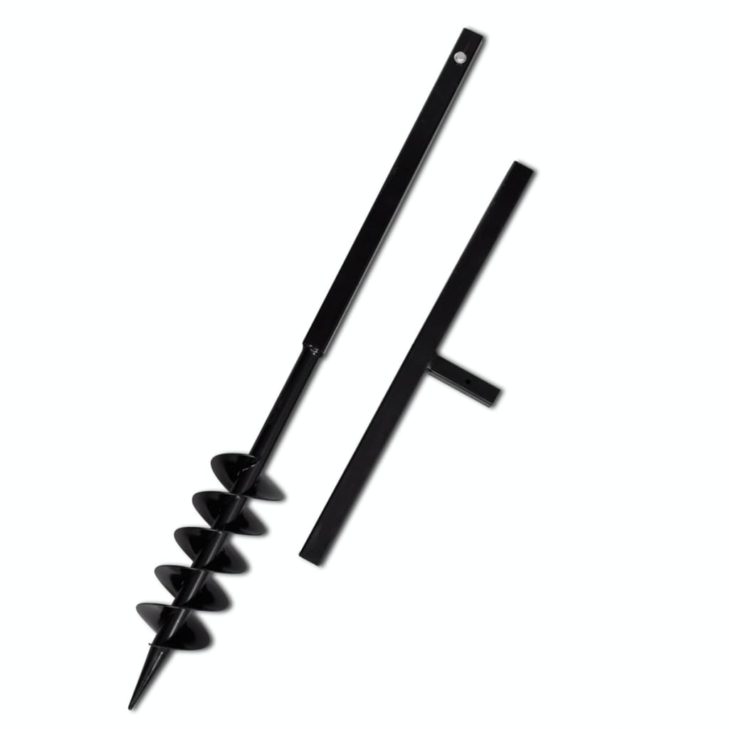 Taladro molido Vidaxl con mango y cabeza de tornillo (tornillo doble) 100 mm (negro)