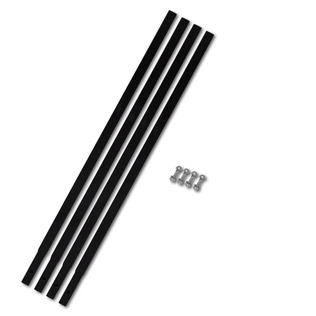Extensión de Vidaxl para taladro de tierra 4 x 1 m (acero)