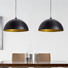 Vidaxl Lampade a soffitto 2 m in altezza regolabile semircolo nero