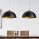 Vidaxl Lampade a soffitto 2 m in altezza regolabile semircolo nero