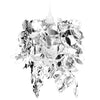 Candelier Vidaxl con lentejuelas en forma de hojas de 21.5x30 cm de plata