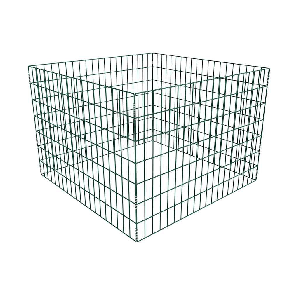 Vidaxl compost bin cuadrado 100x100x70 cm malla