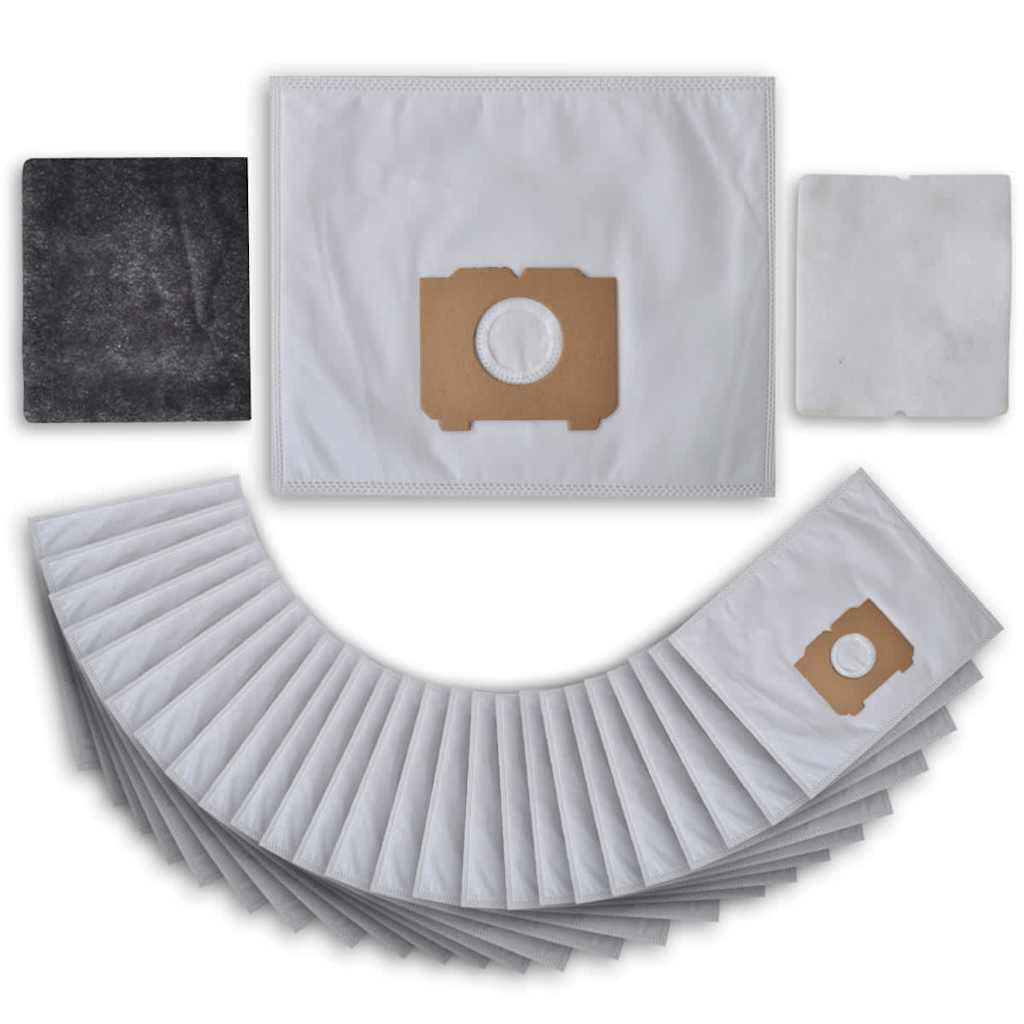 VidaXL Bolsas de aspiradora con filtros de 25 piezas para AEG, Progress, Tornado