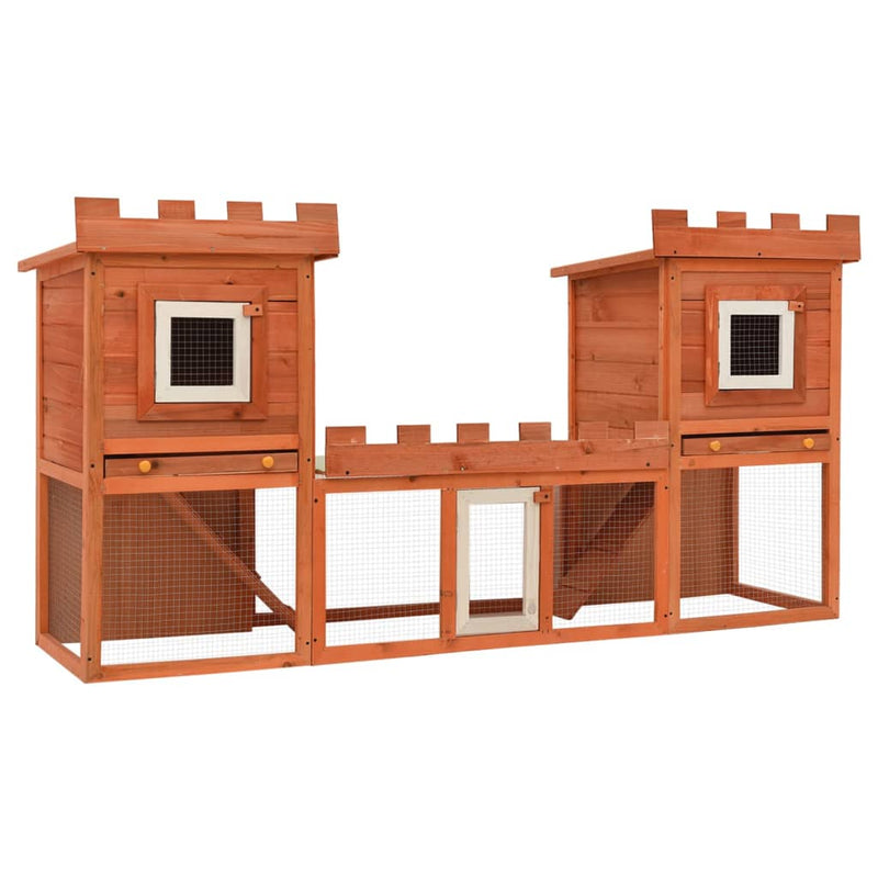 Vidaxl Rabbit Loft Doble grande