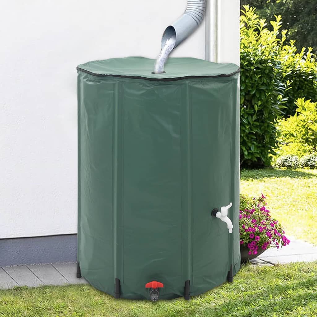 Vidaxl Tanque de agua plegable 250L (verde)