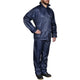 Vidaxl regenpak 2-delig met capuchon (heren marineblauw maat l)
